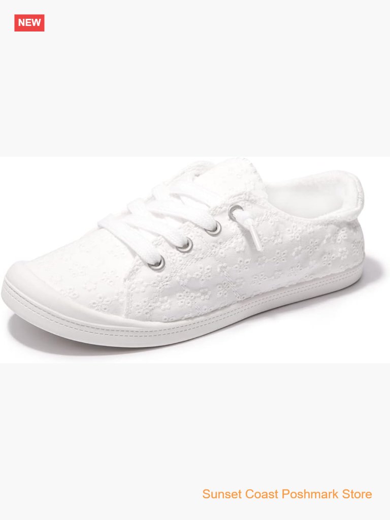 Slip On Canvas Sneaker Low Top Casual Walking Shoes Classic Comfort Flat